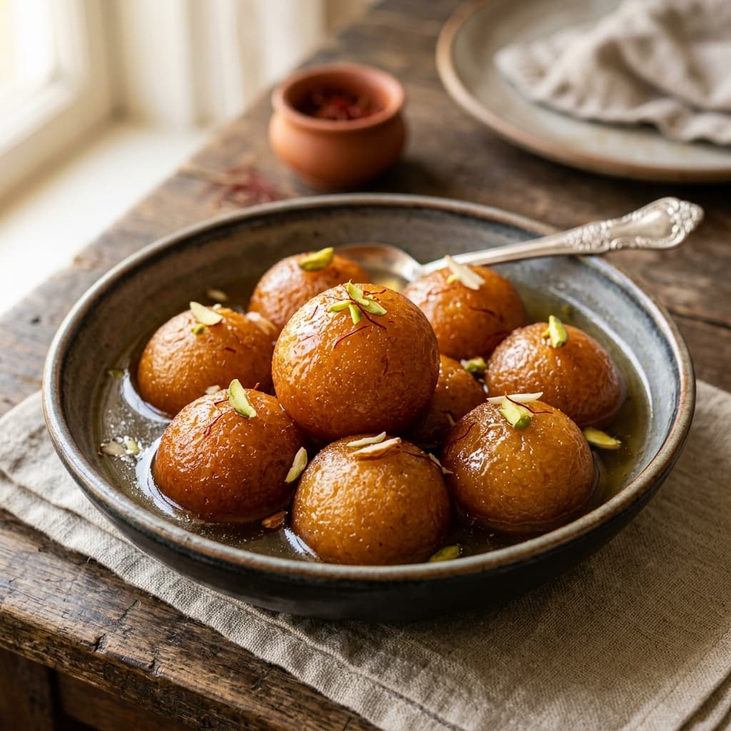 Delicious Syrupy Gulab Jamun